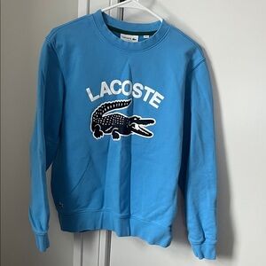 Lacoste Men's Crewneck Sweatshirt in Vibrant Blue